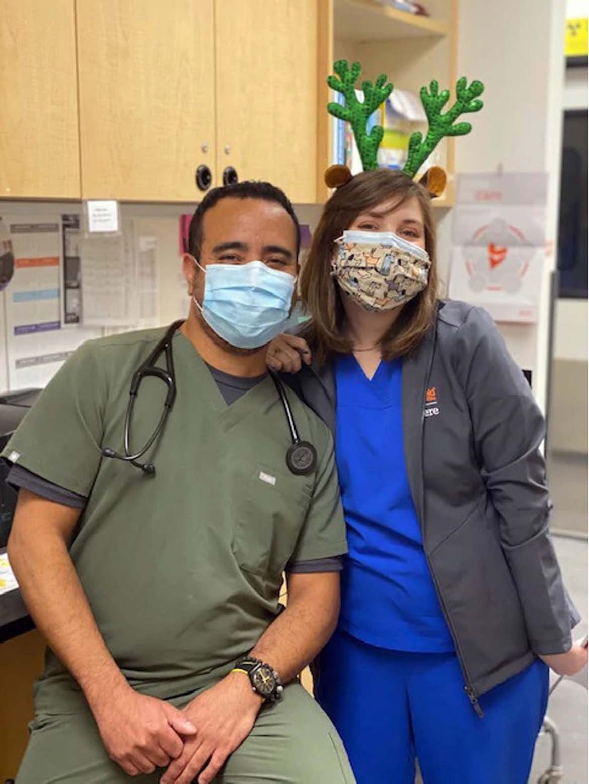 A couple of Banfield Associates at the Banfield Pet Hospital