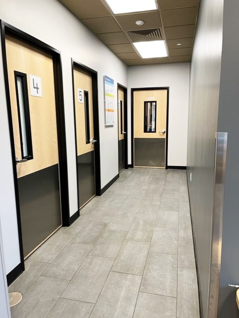 The hallway of the Coon Rapids hospital
