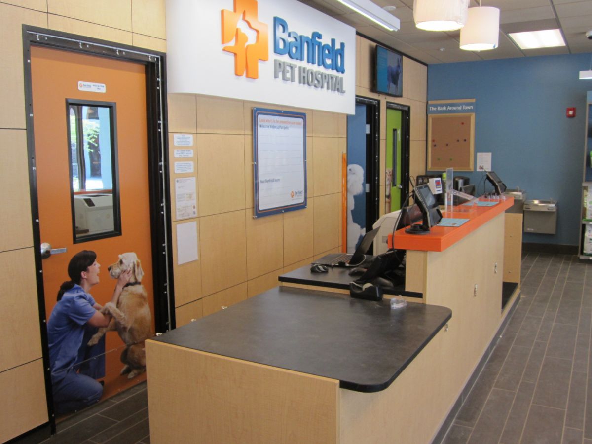 Front desk of Banfield Pet Hospital: Boca Village Square
