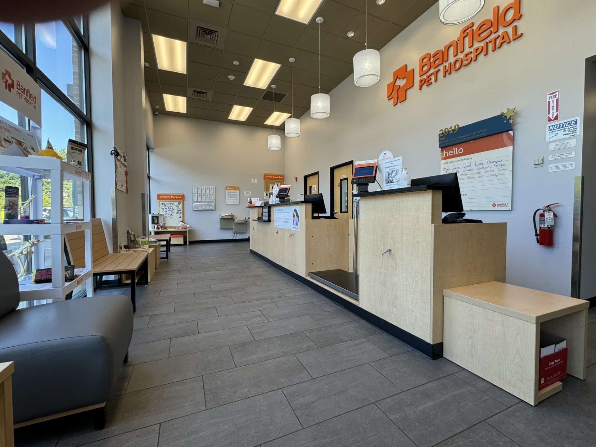 Front lobby of Banfield Pet Hospital - Troy